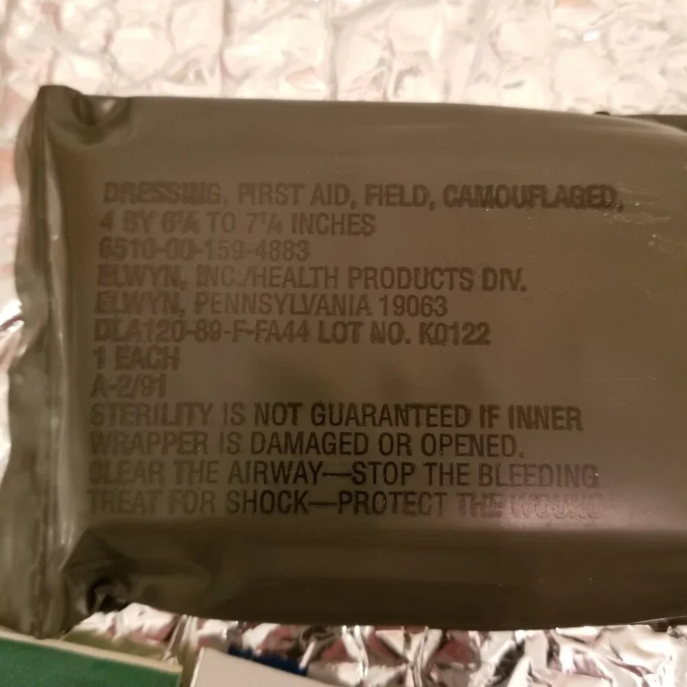 Vintage (1990) Military Issued Stocked First Aid Kit - Picture 10 of 10